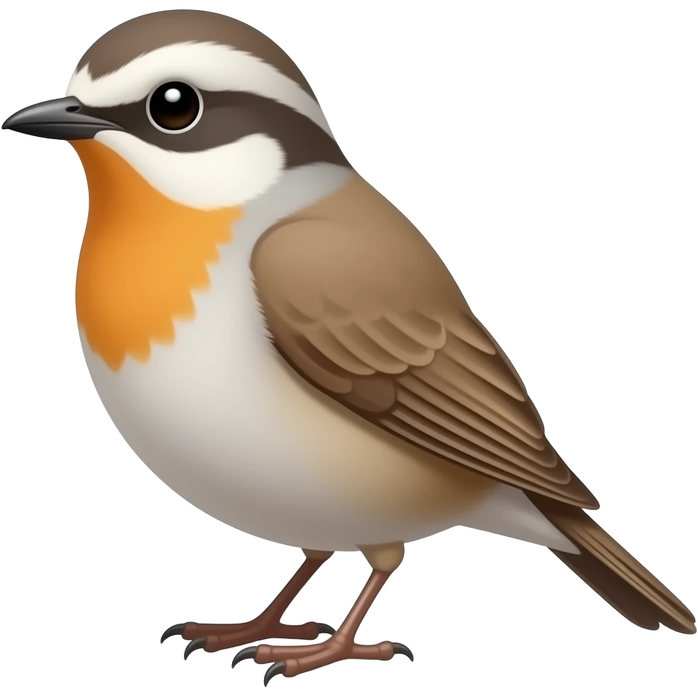 bird face, half body, close front view emoji