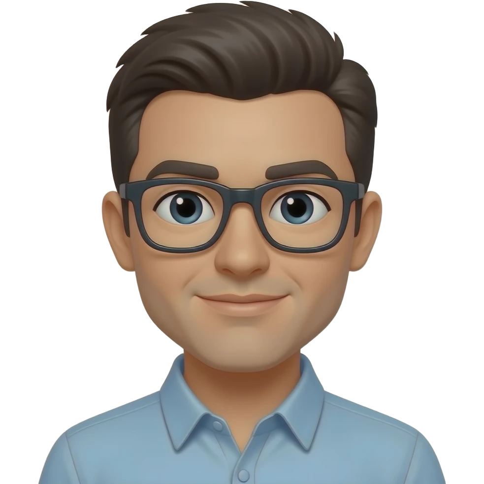 Gözlüklü bir karakter yap emoji