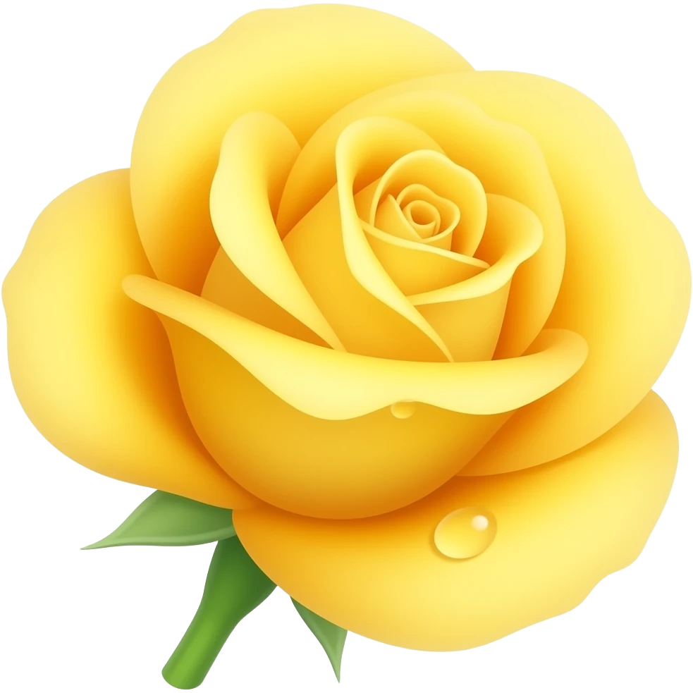 A yellow rose as a symbol of friendship and fellowship. emoji