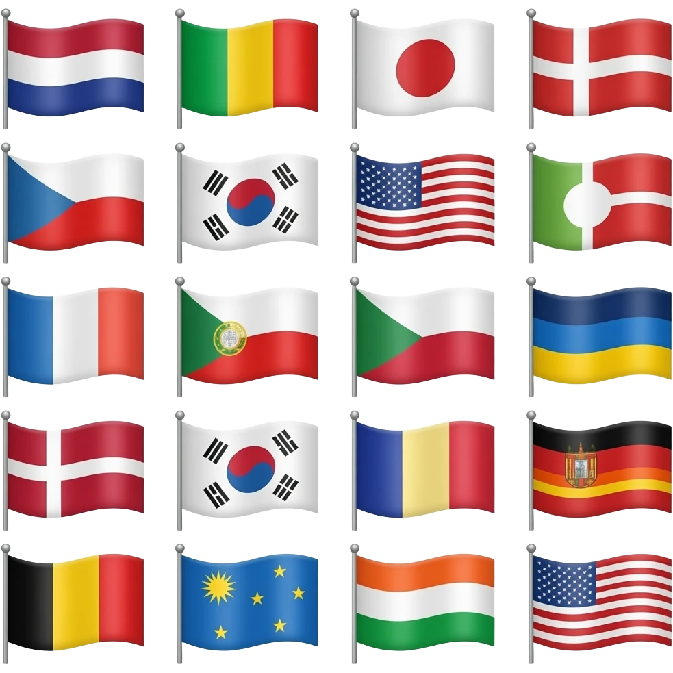 All flags emoji