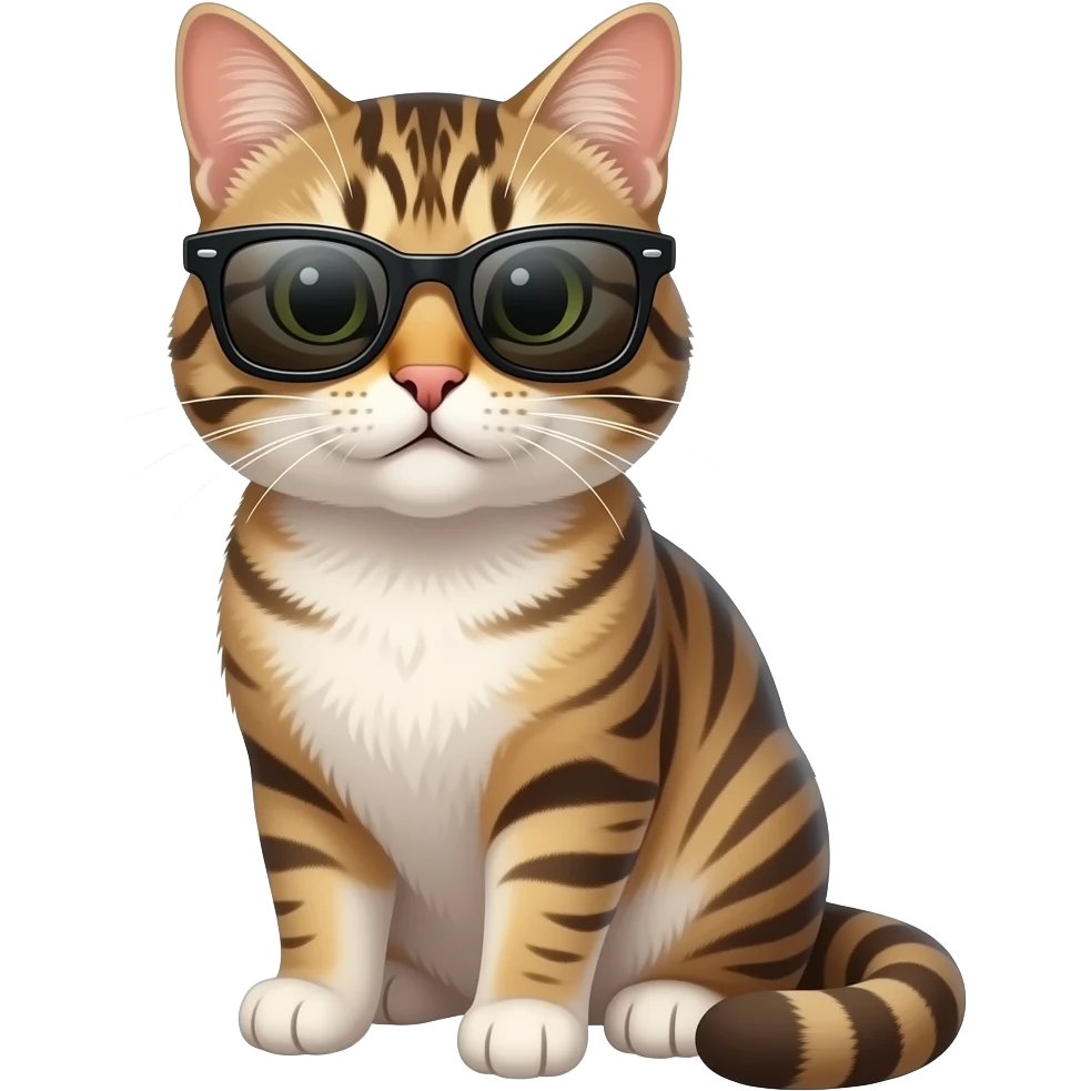 Cat wearing sunglasses emoji