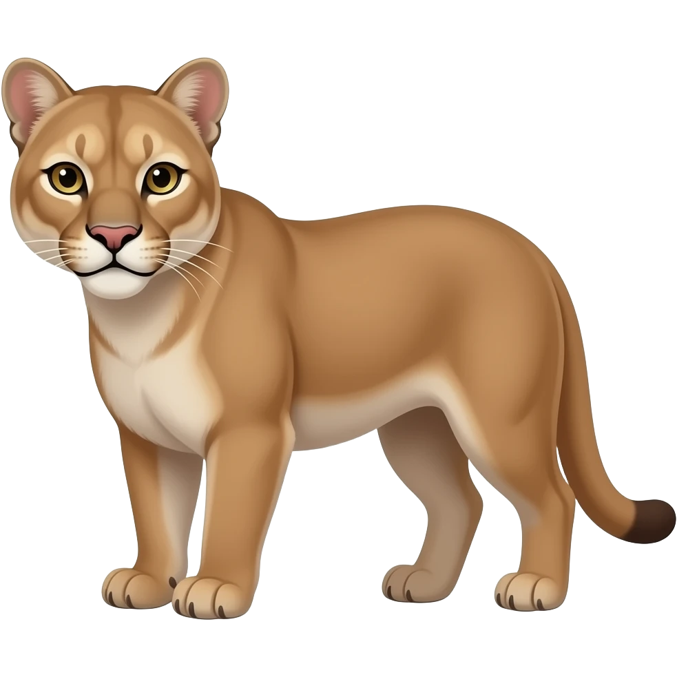 Mountain lion cougar emoji