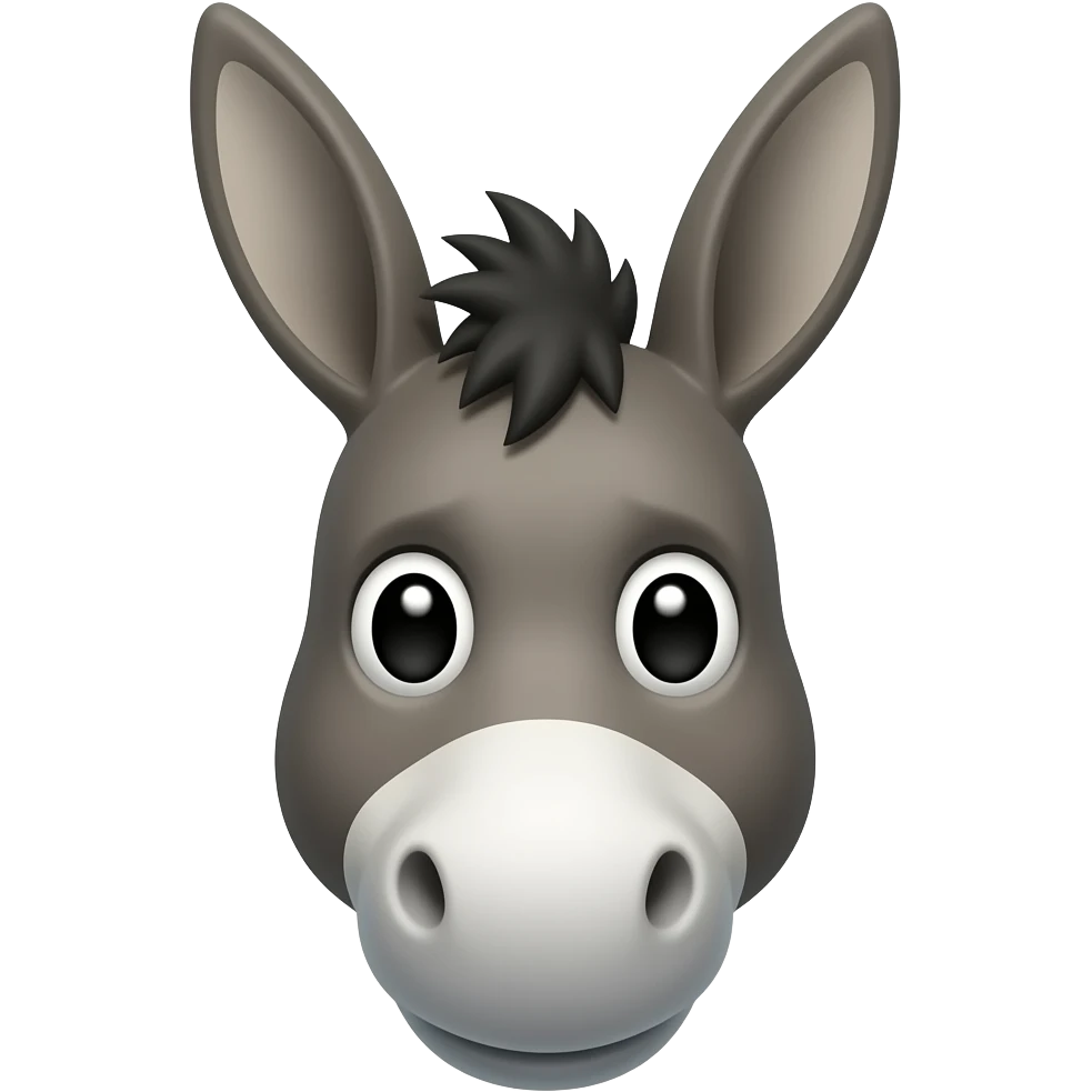 genera un emoji del amigo burro de winnie pooh emoji