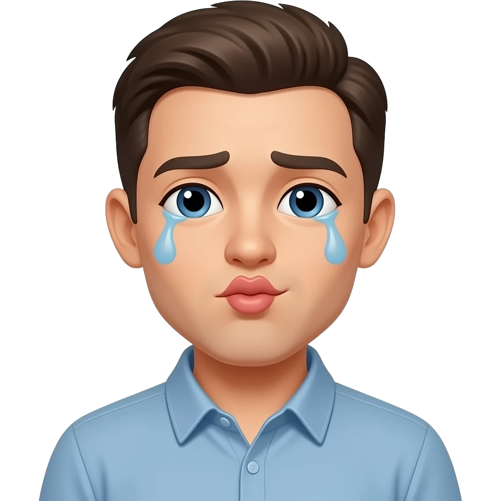 😙😭 emoji