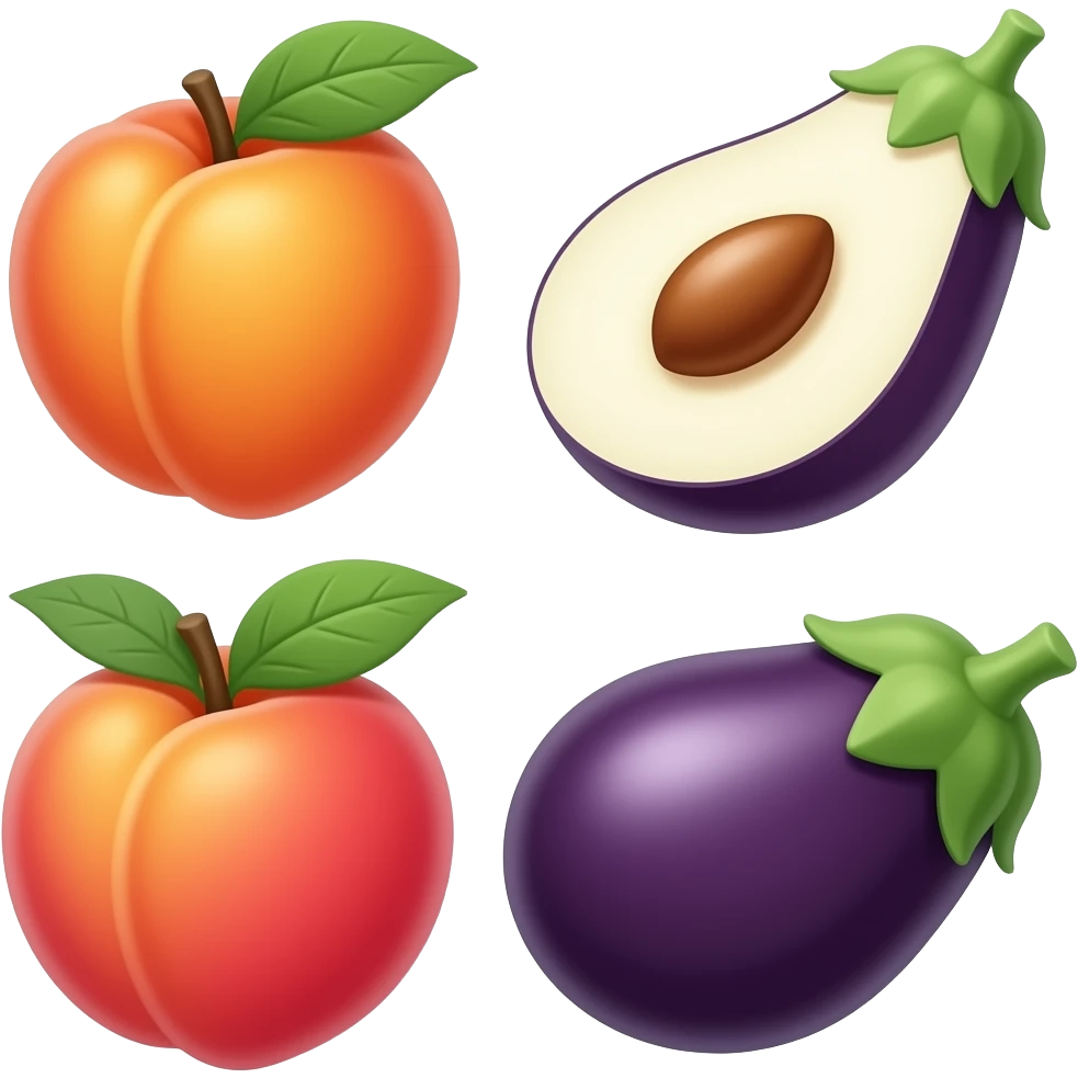 🍑🍆 emoji