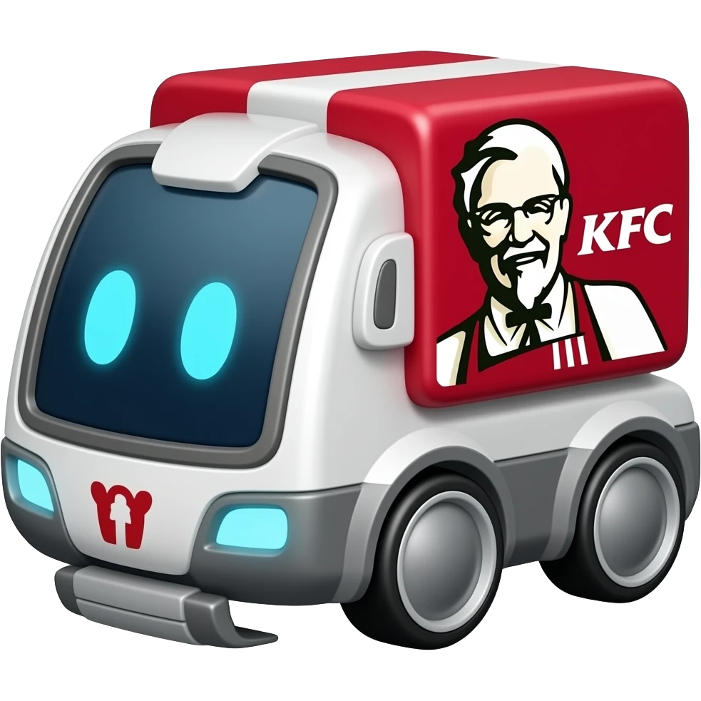 delivery robot kfc emoji
