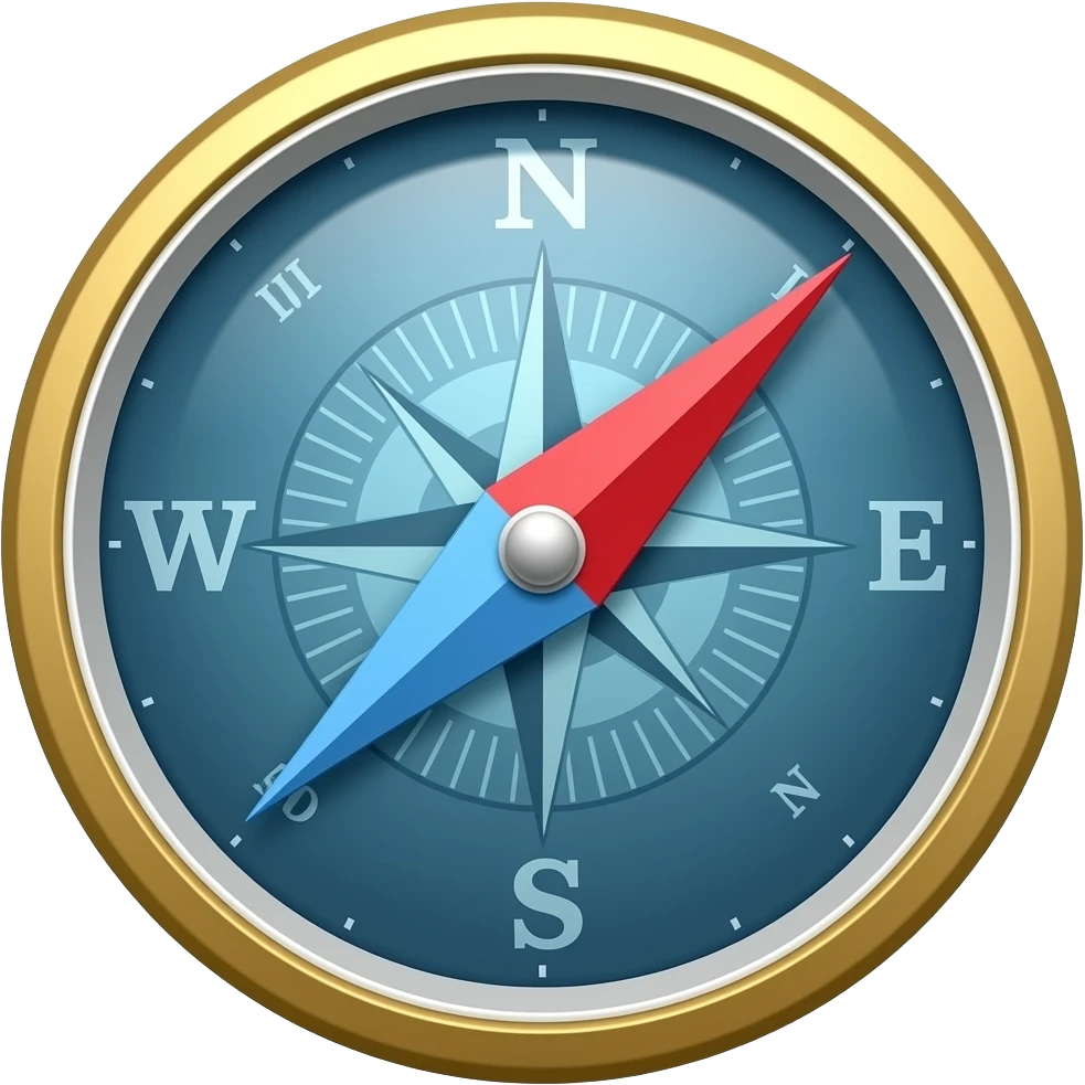 COMPASS PONITNING WEST emoji