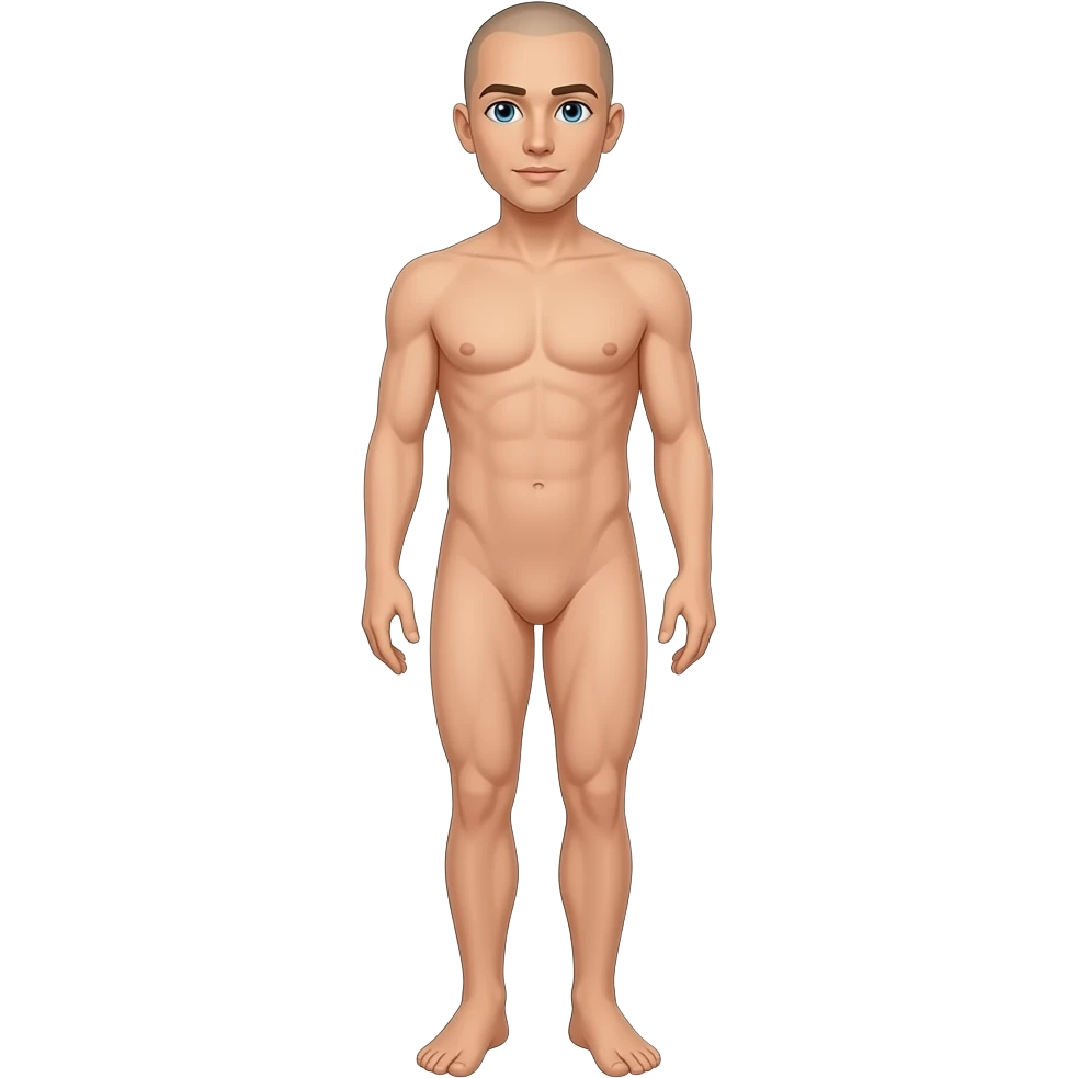 full body naked from head to leg emoji