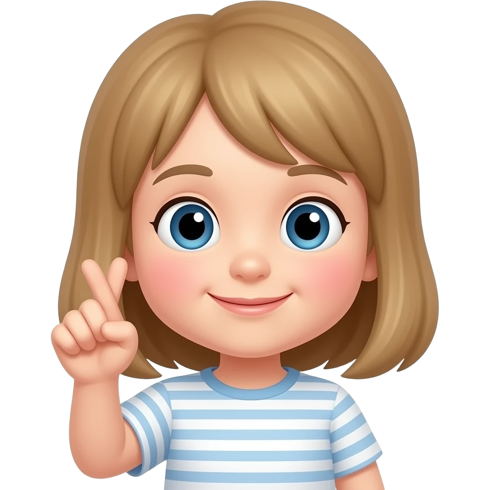cute face holding up thumb and pointer finger crossed over each other emoji