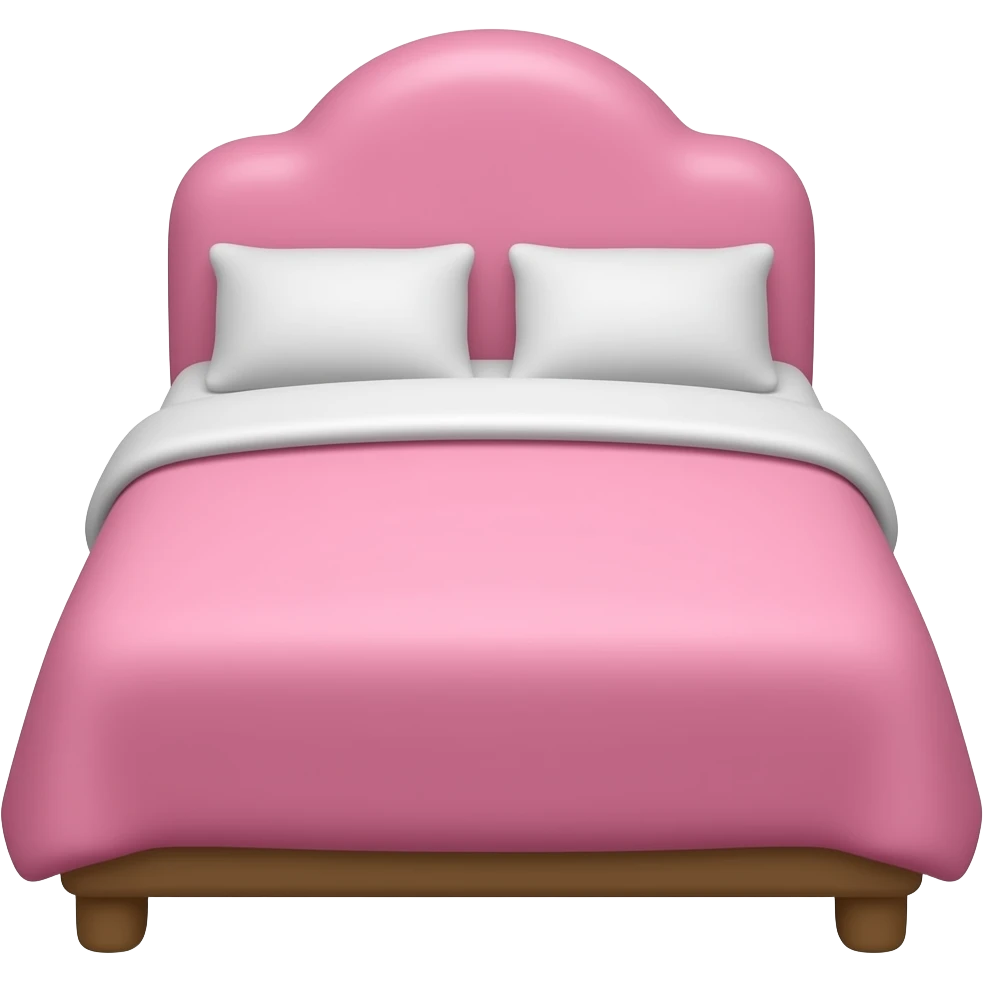 Pink bed emoji