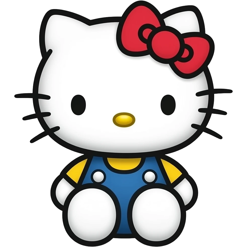 Una hello kitty emoji
