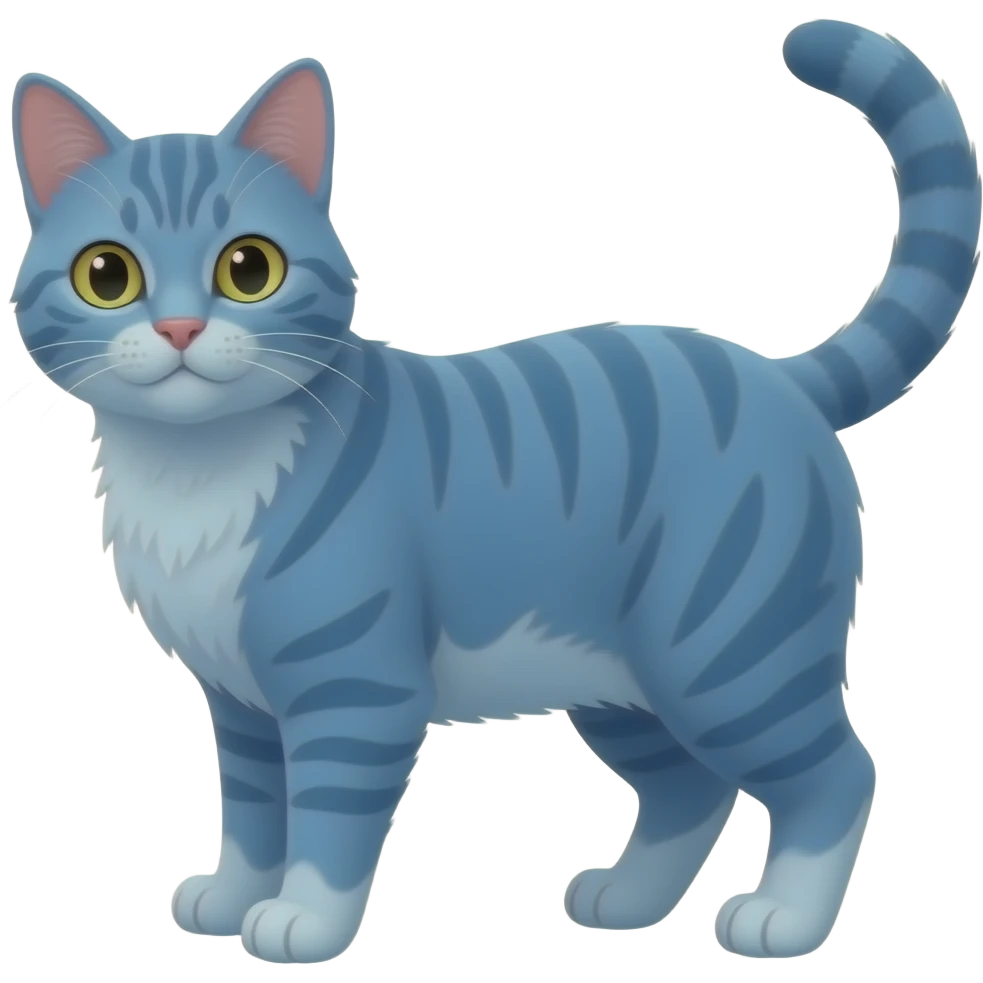blue cat emoji