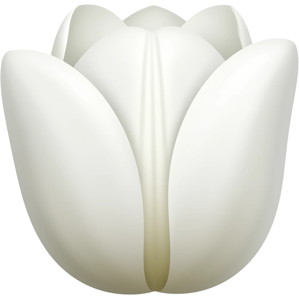 Tulipe blanche emoji