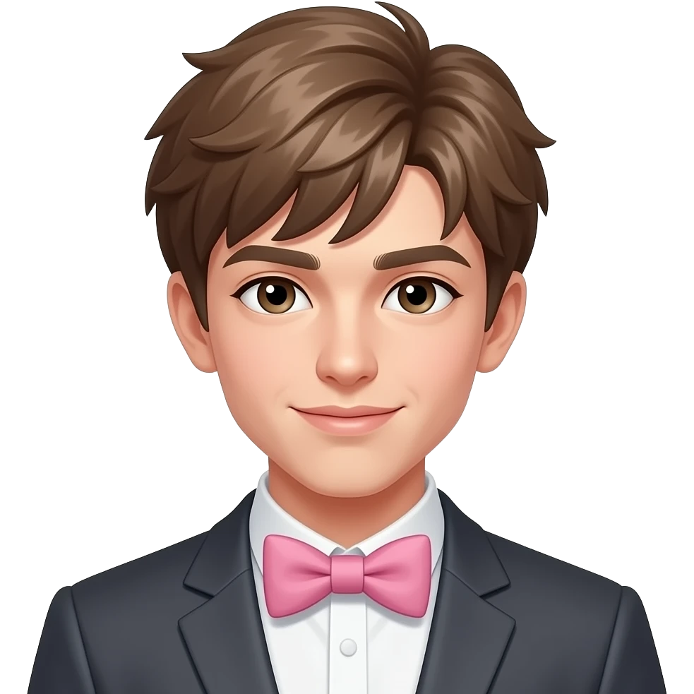 Pink femboy bowtie emoji