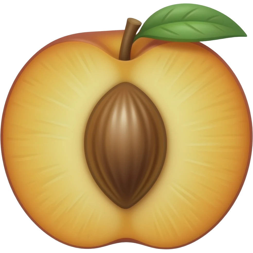 Peach with emoji