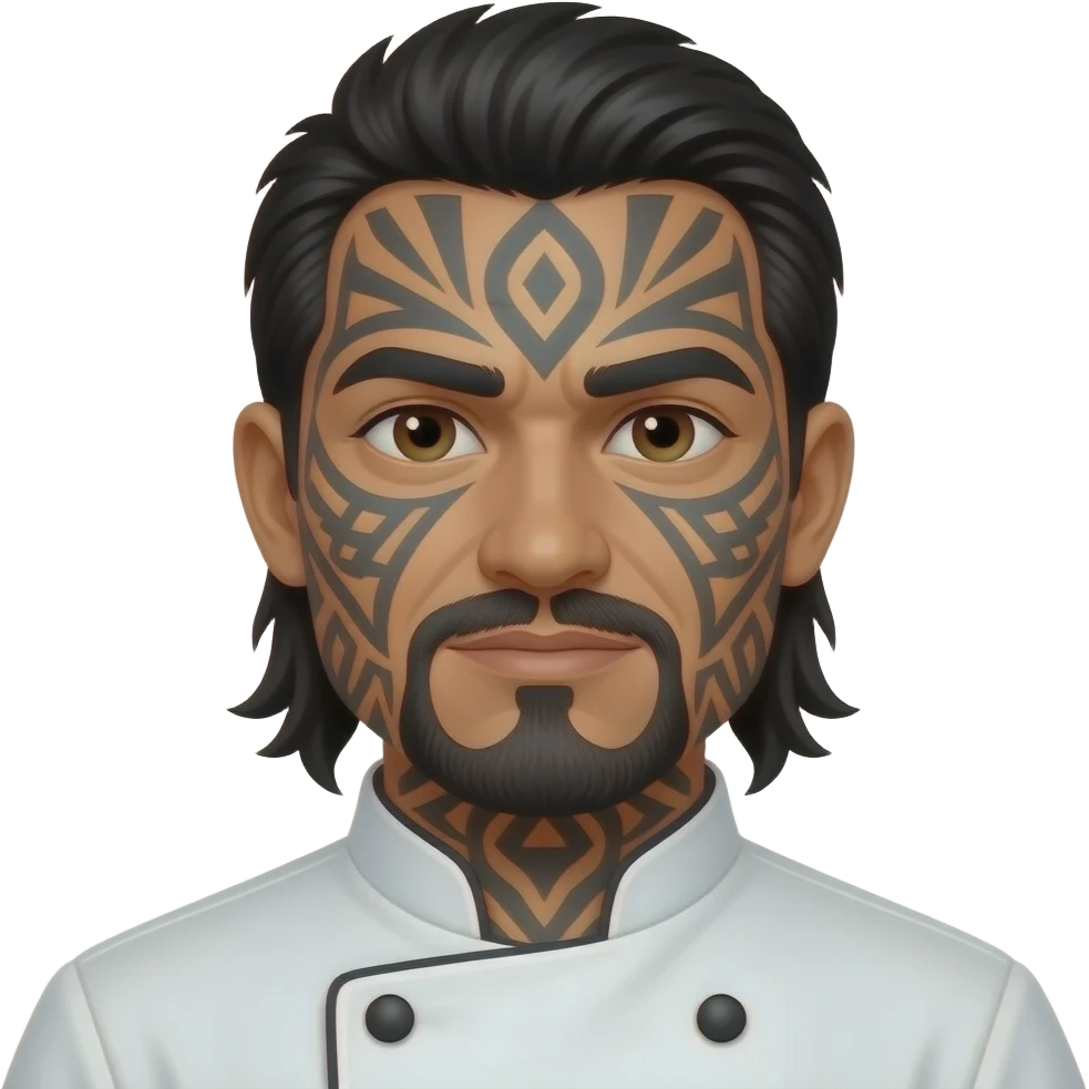 chef apache visage tatoué emoji