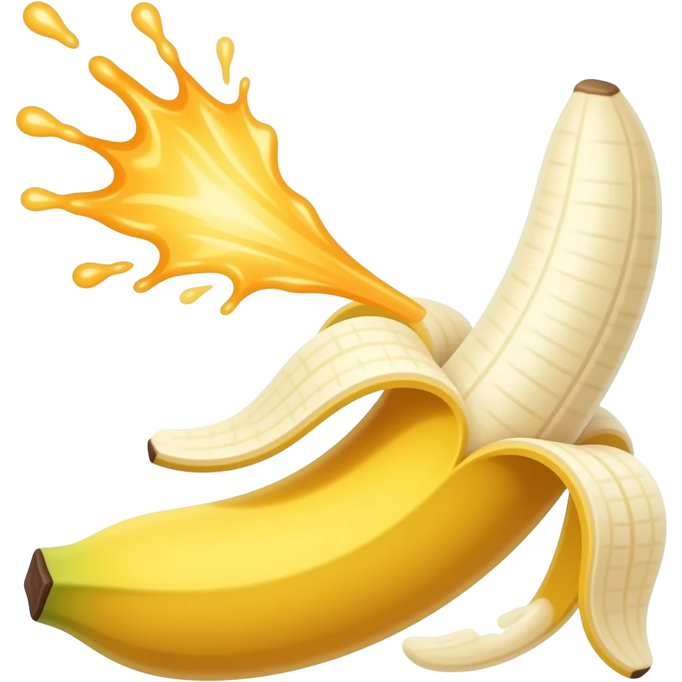Squirting banana emoji