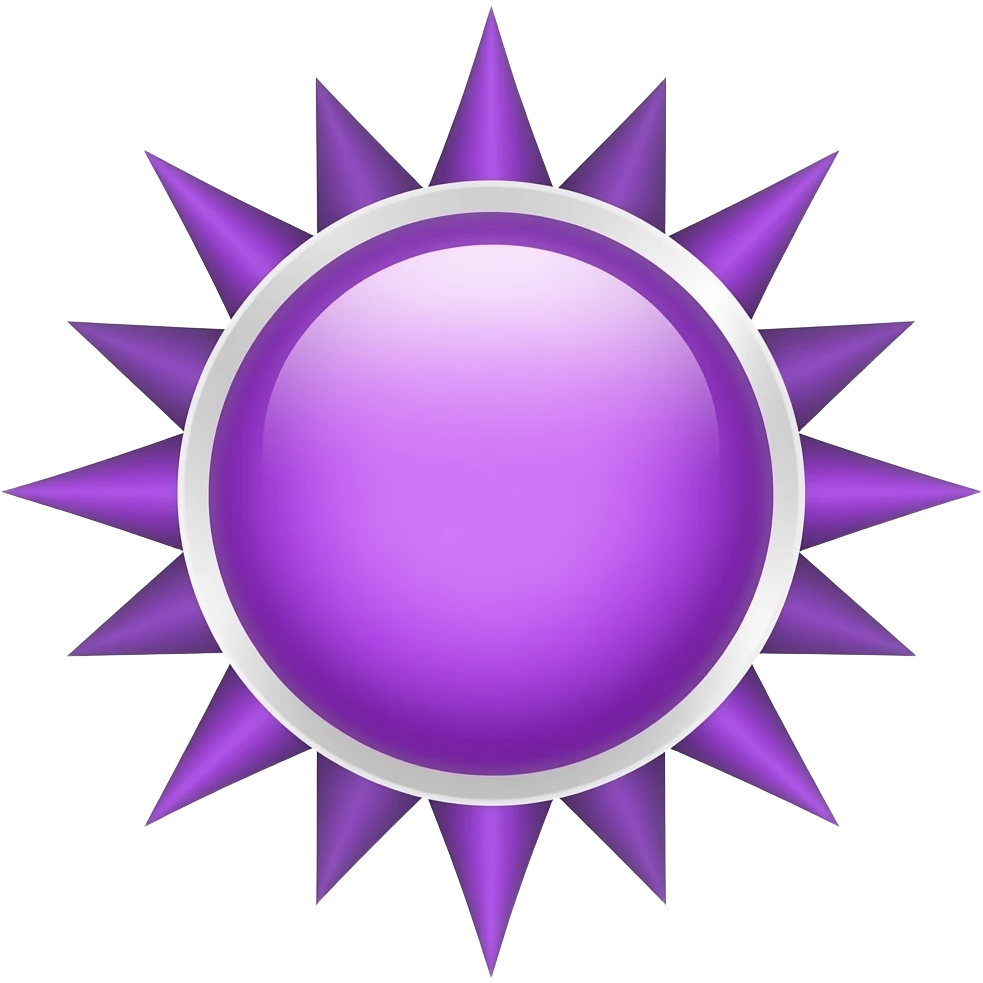 خورشید بنفش emoji