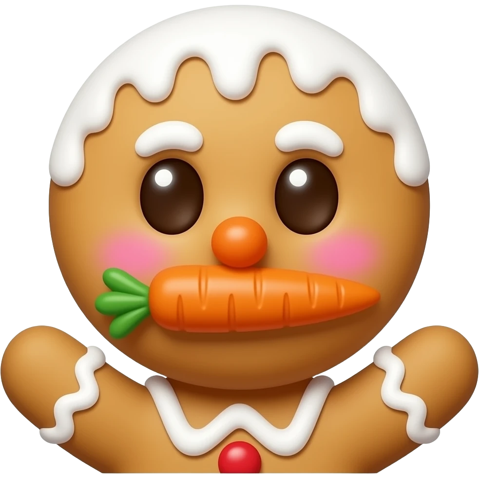 Gingerbread man emoji