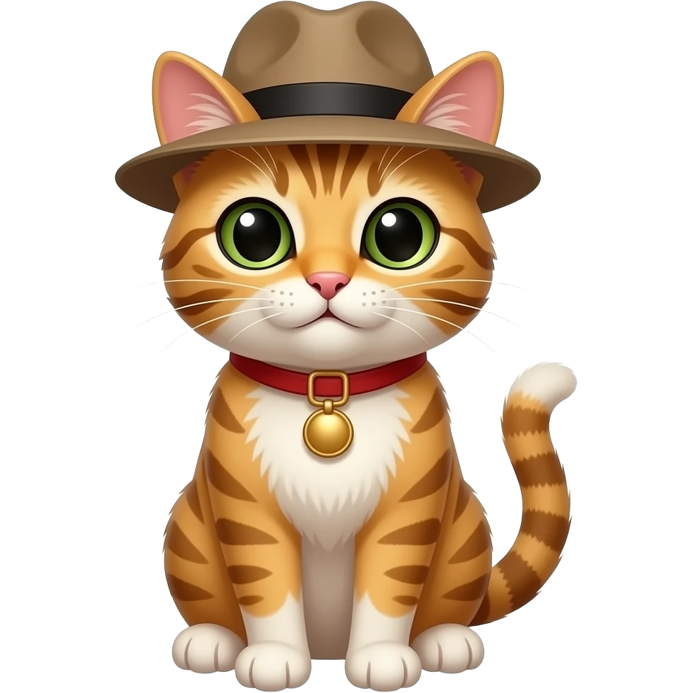Cat with hat emoji