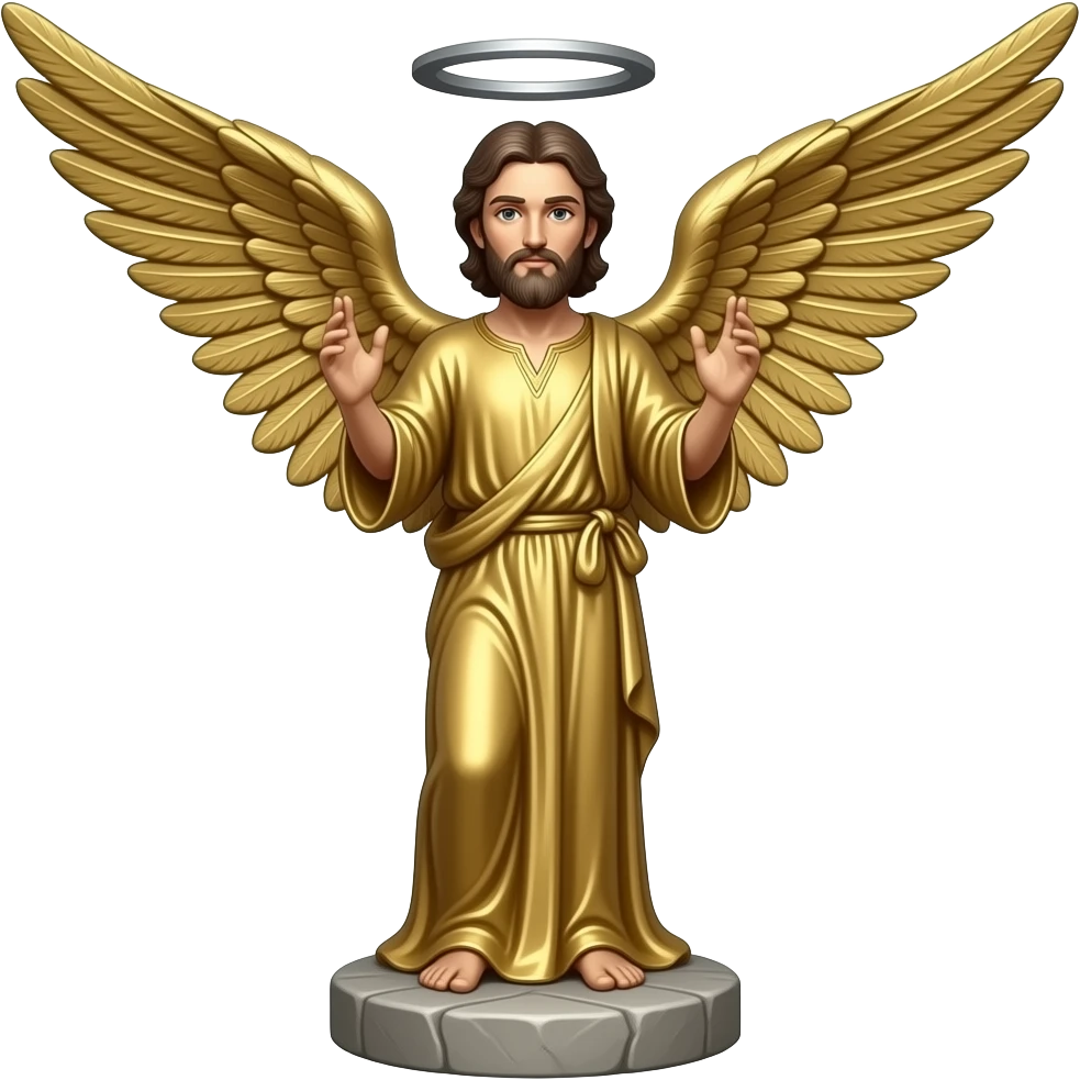 LDS Gold angel Moroni statue emoji