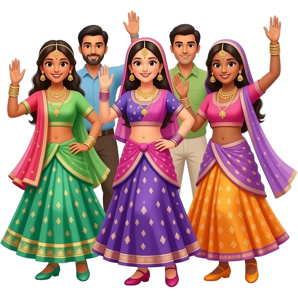 Garba festival emoji
