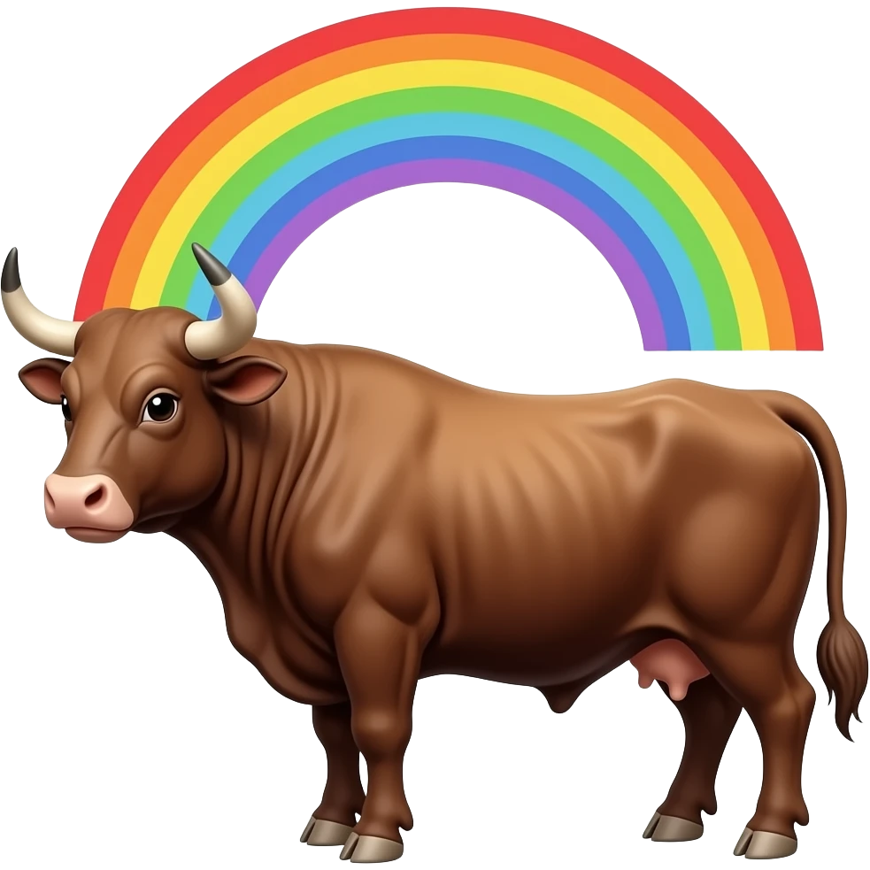 taurus rainbow emoji