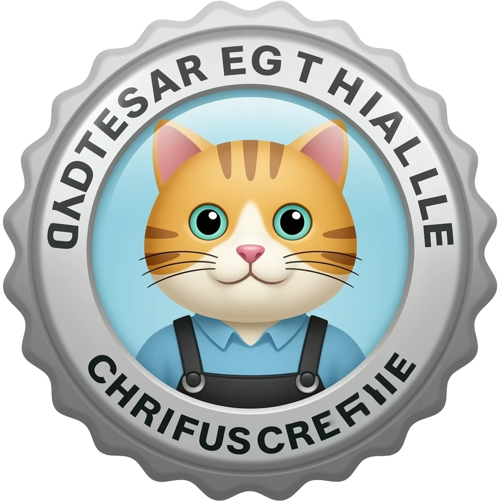 Licensed pussy handler badge emoji