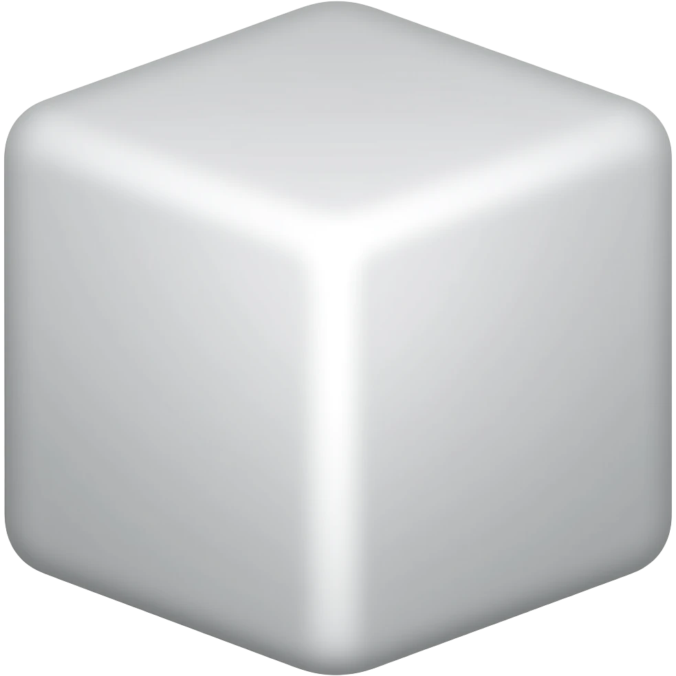 A cube void emoji