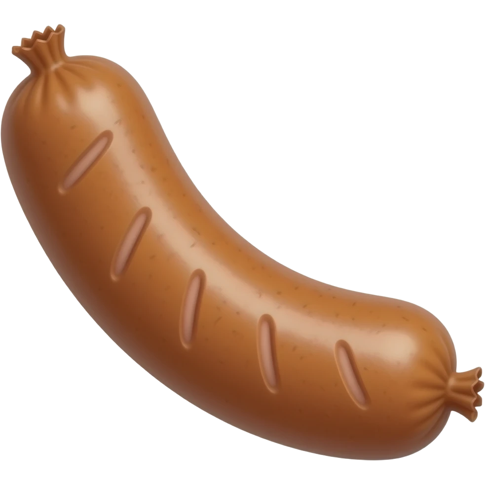 Erect sausage emoji