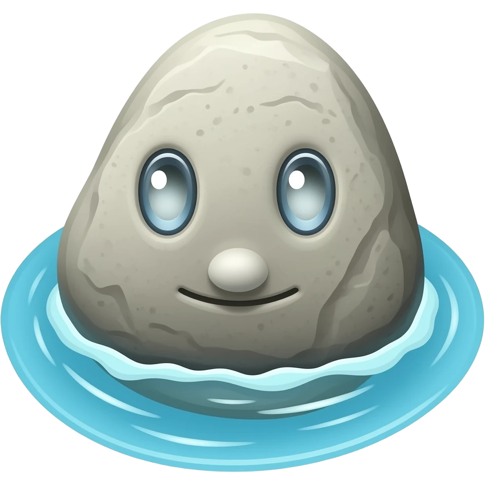river stone emoji