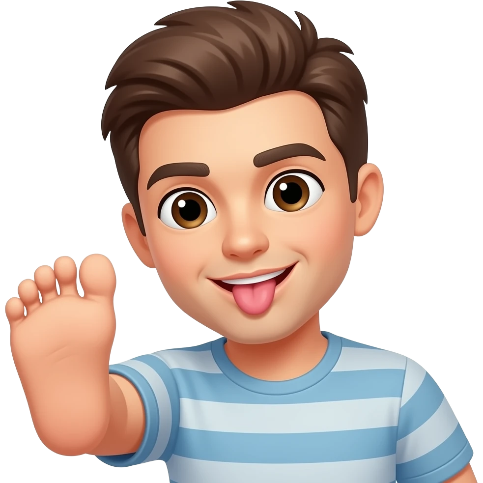 🦶🏻 lick emoji