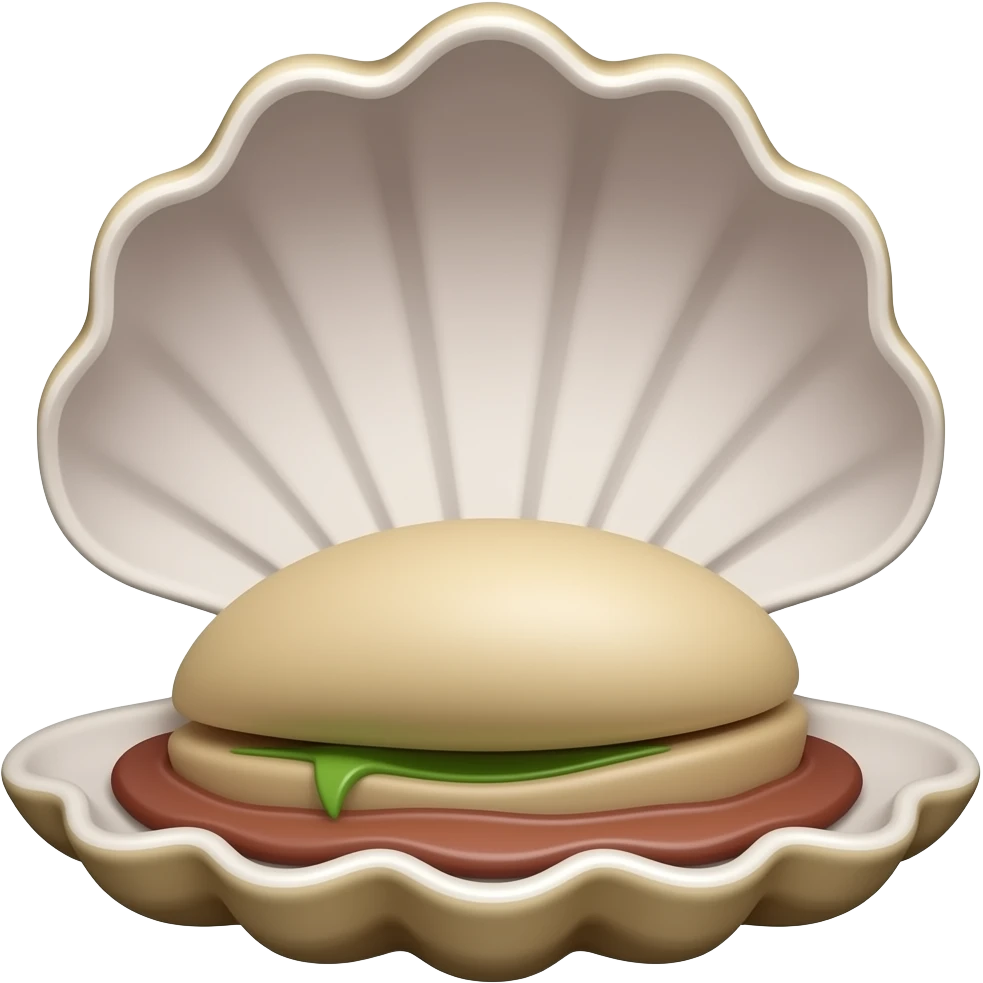 a closed Clamshell emoji