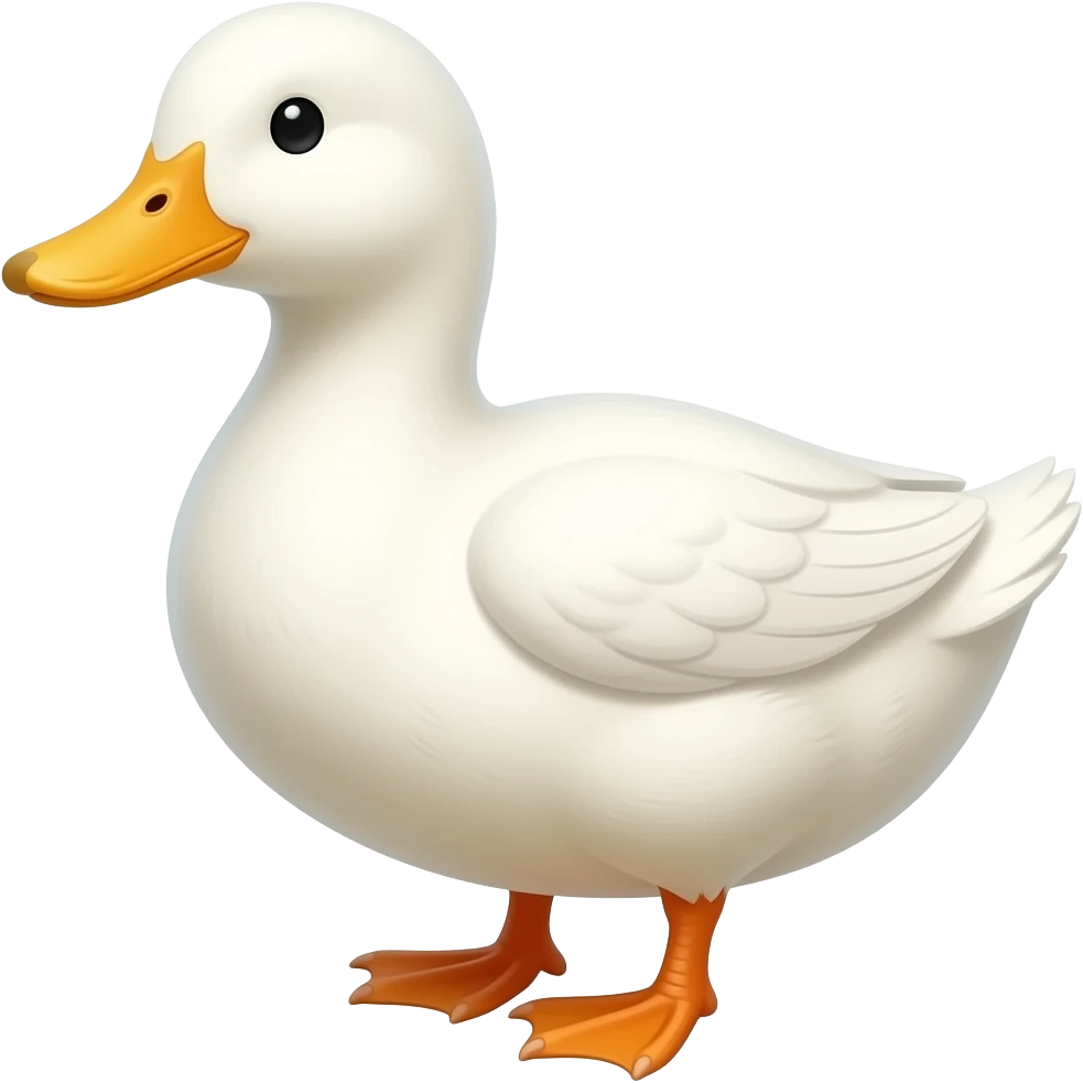 white duck emoji