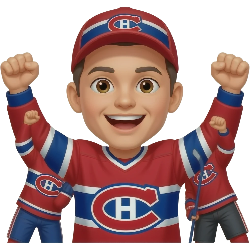 Turn these into Montreal canadien fans hockey emoji