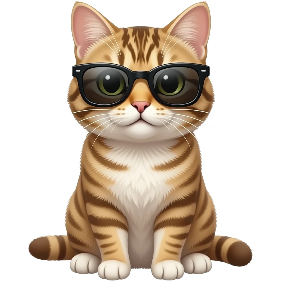 Cat wearing sunglasses emoji