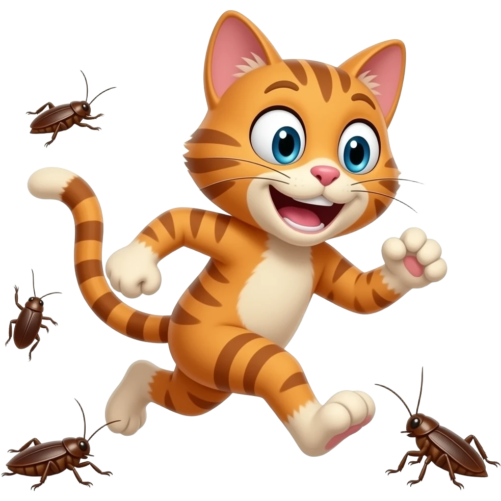 Oggy and the cockroaches emoji