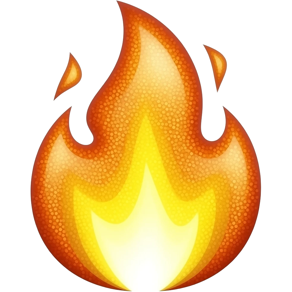 glittery fire cta emoji