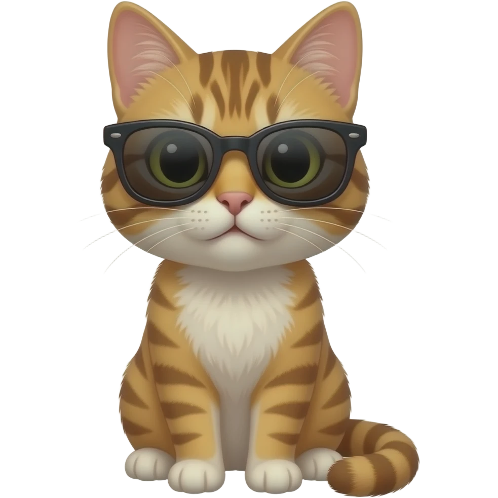 Cat wearing sunglasses emoji