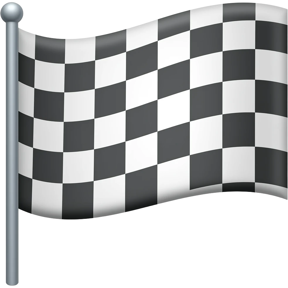 checkered flag emoji