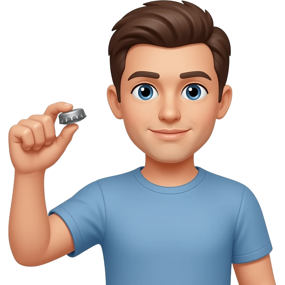 I open the bottle cap emoji