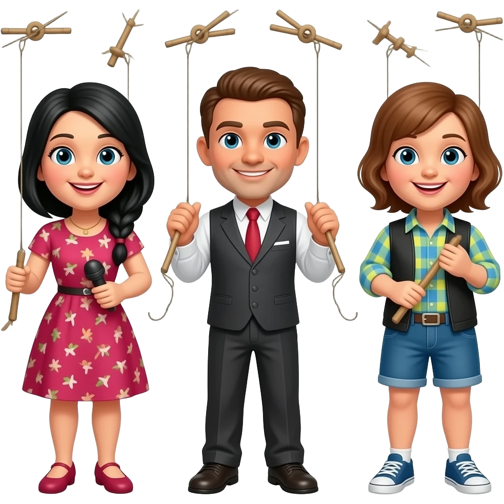 String Puppet Show Artists emoji