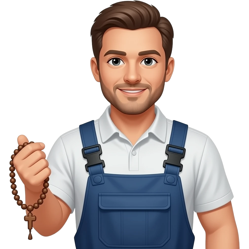 👨🏻‍🏭📿 emoji