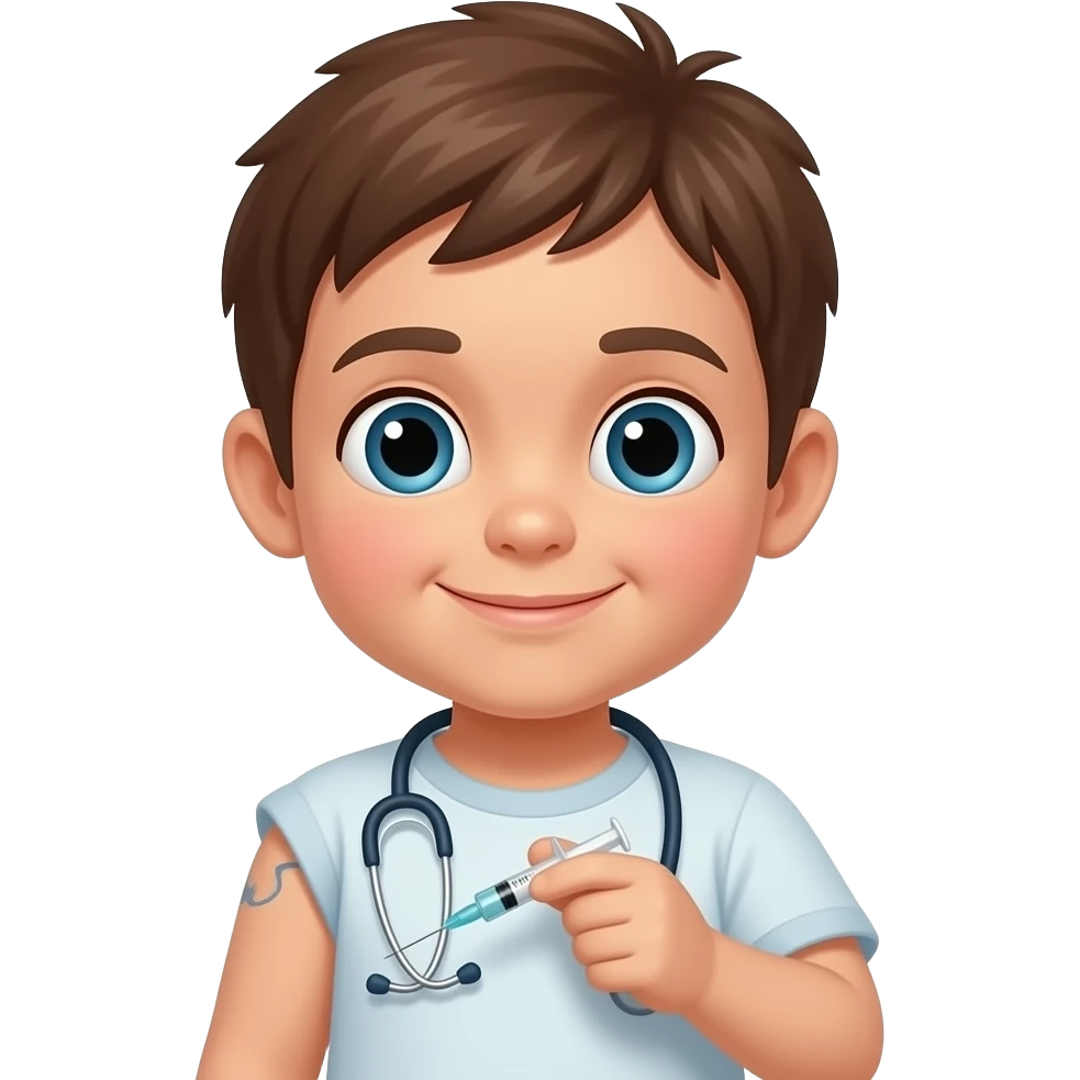 Ребенку делают прививку emoji
