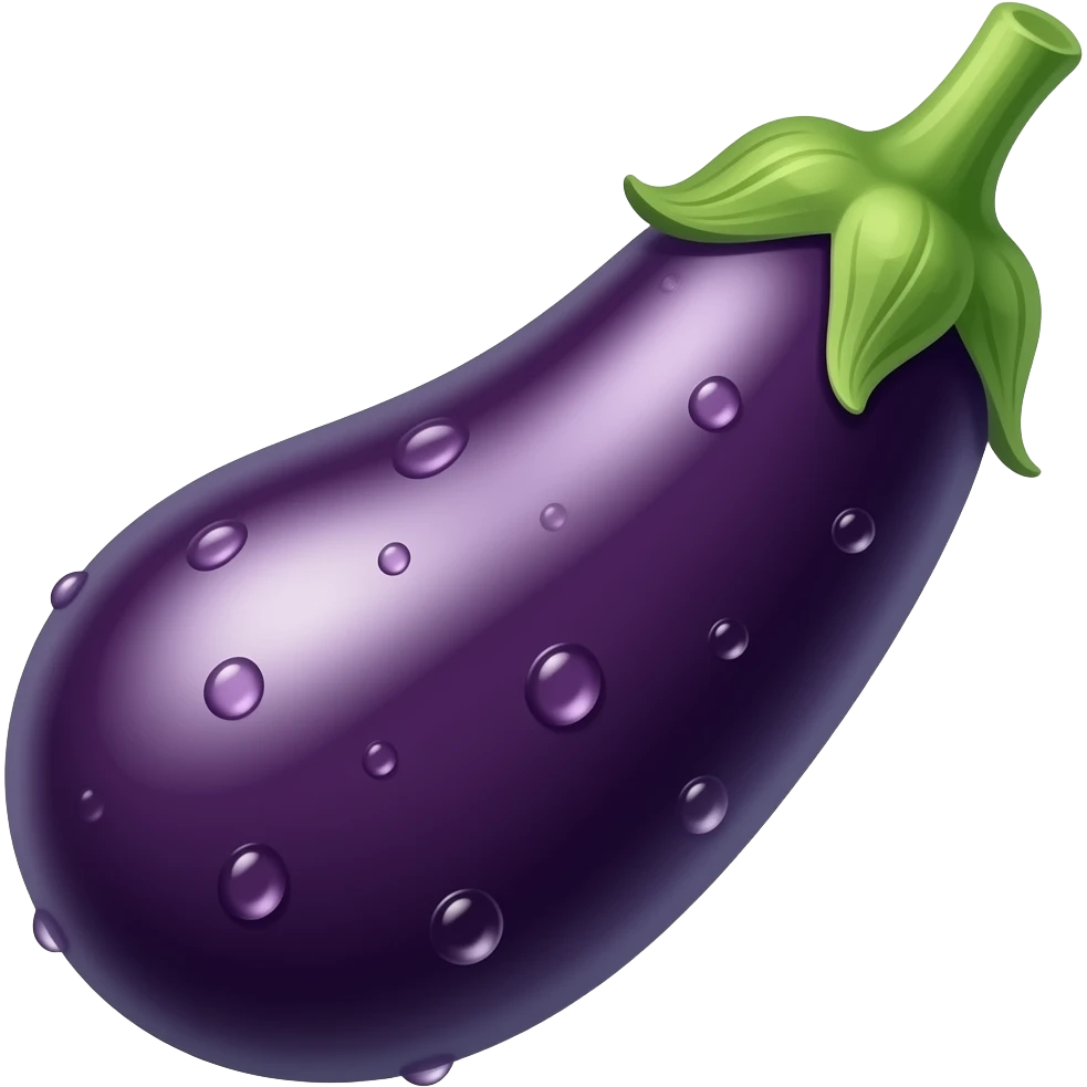 eggplant watery emoji