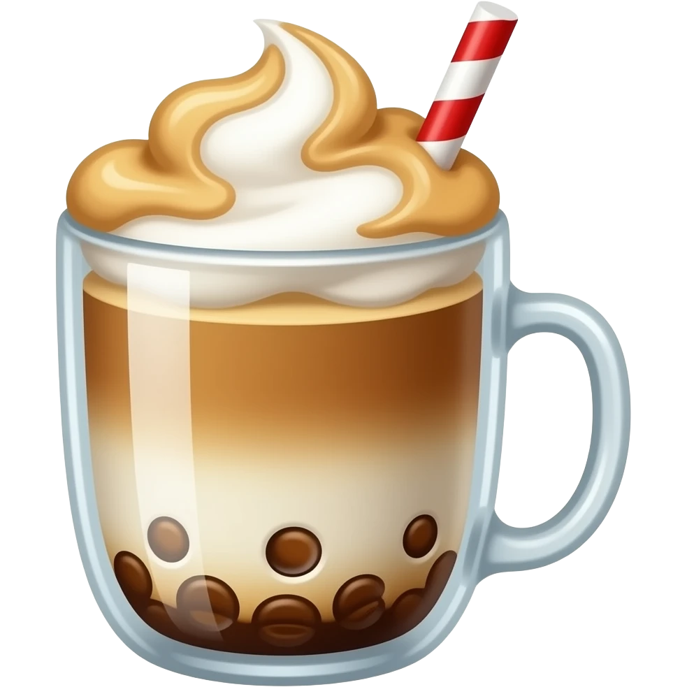Dalgona whipped coffee emoji