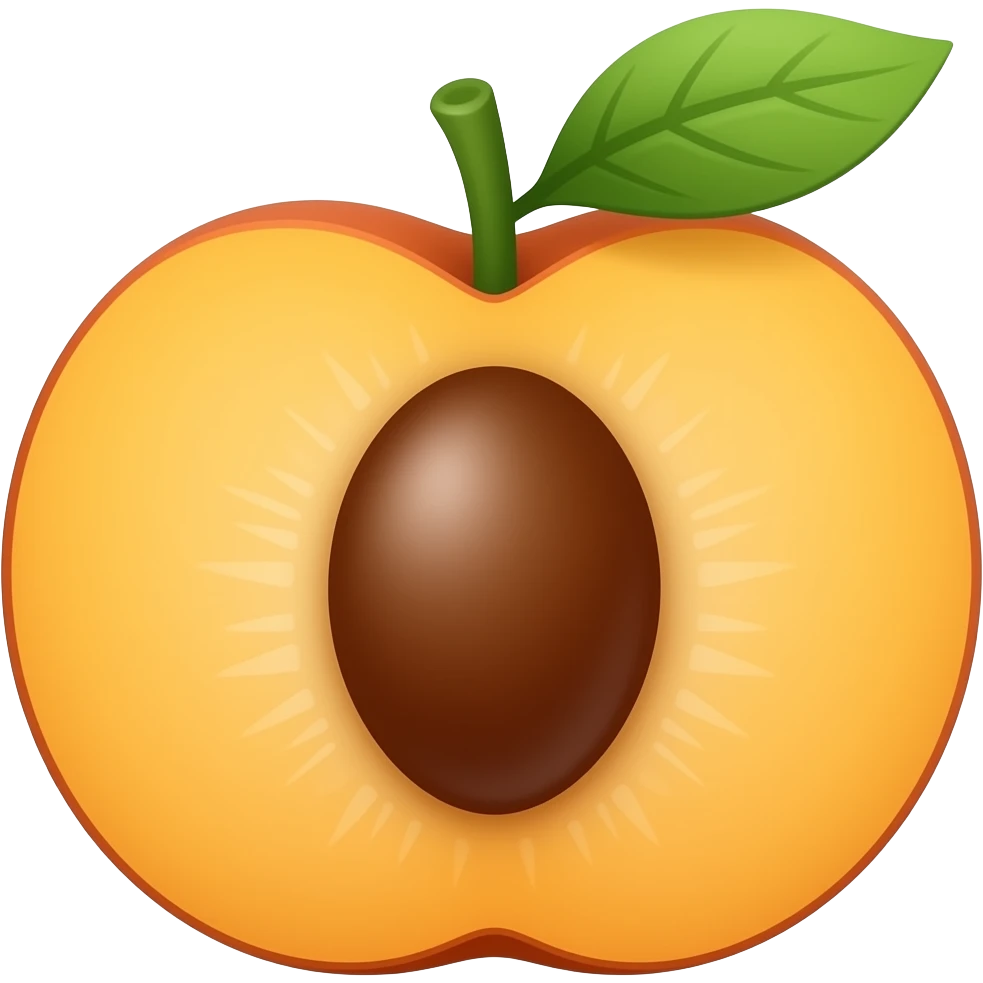 Peach fruit emoji