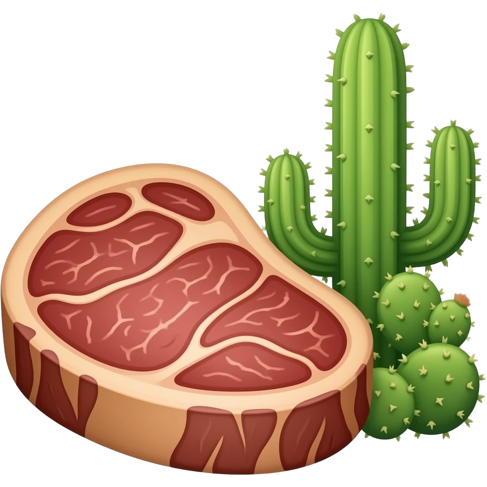 🥩🌵 emoji