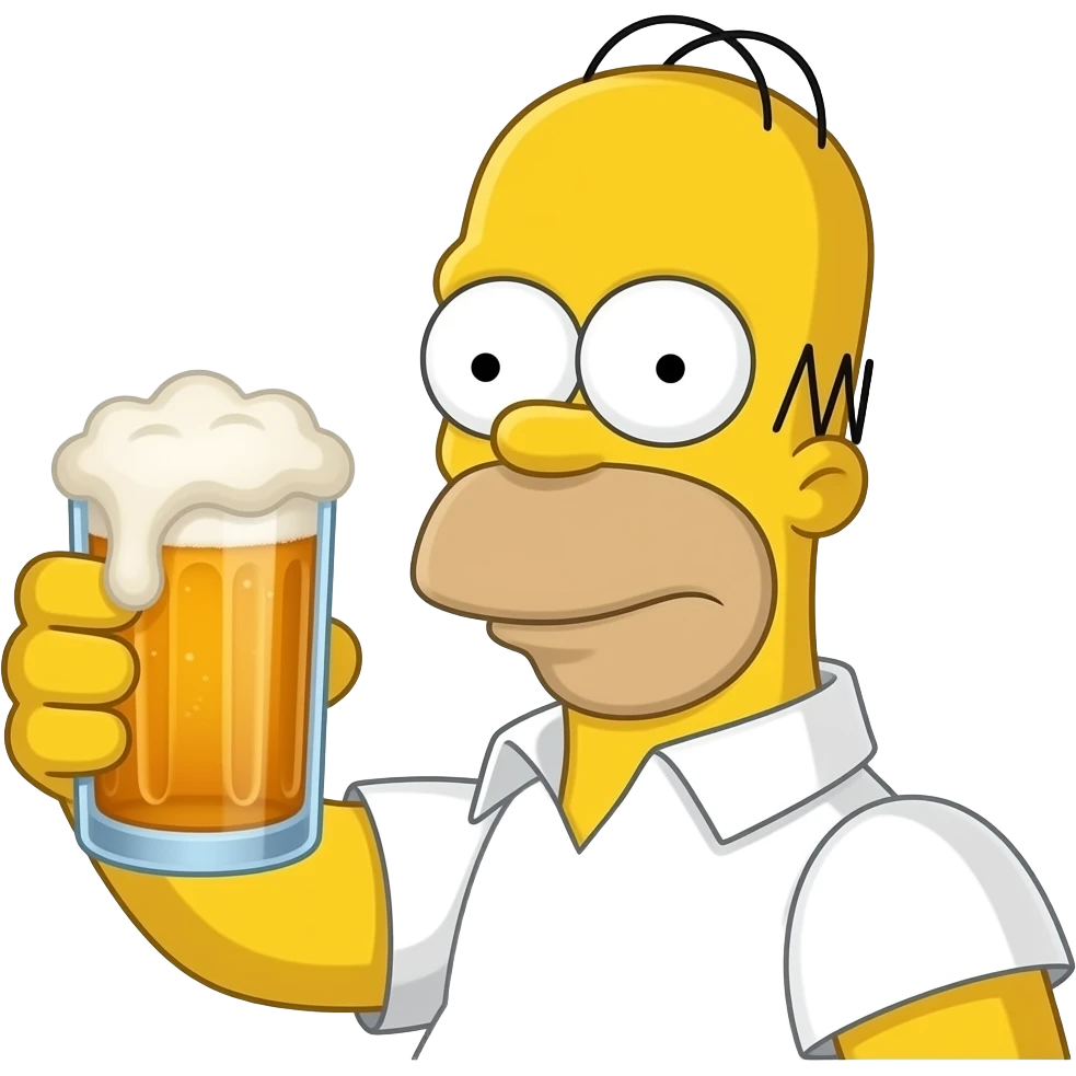 homer simpson beer emoji