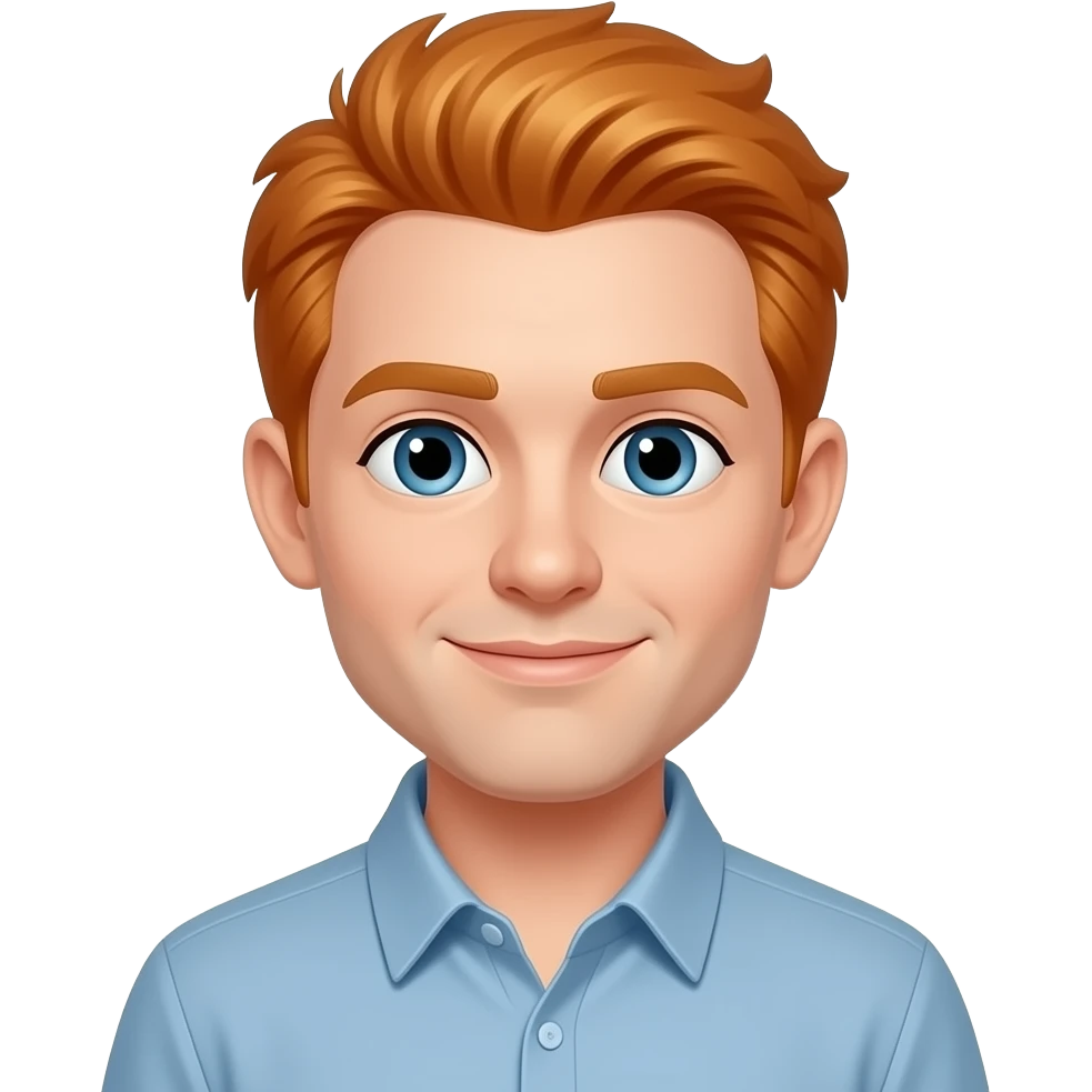 ginger man standg emoji